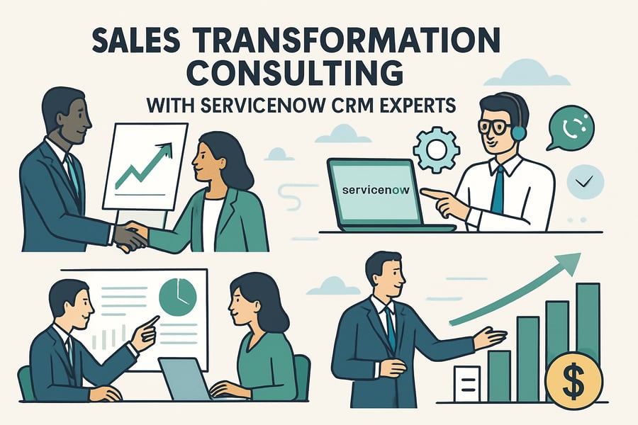 Sales transformation consulting with ServiceNow CRM experts