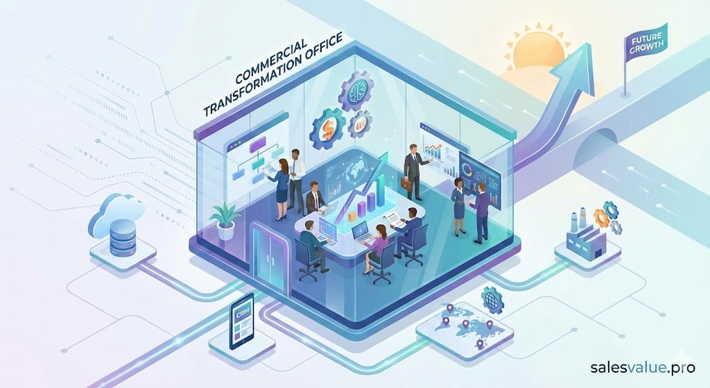 the commercial transformation office illustration